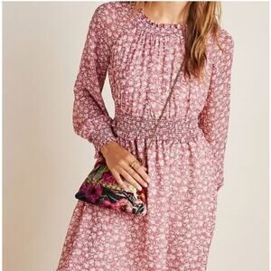 NWT Gal Meets Glam Wimberly Floral Long Sleeve Fit Flare Dress Women's Size 4